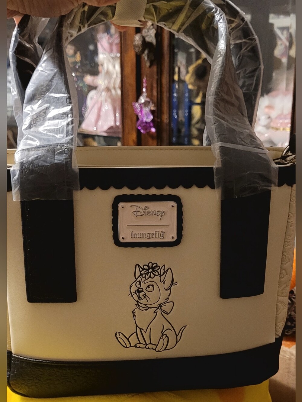 Loungefly Disney Alice in Wonderland Tonal Portrait Mini Crossbody Tote Bag - Picture 4 of 7
